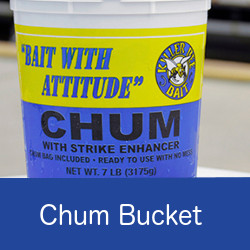 Package of chum bucket natural bait
