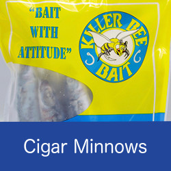 Package of cigar minnows natural bait