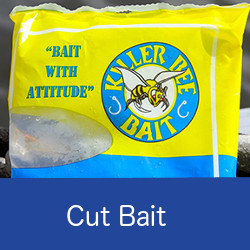 Package of cut bait natural bait
