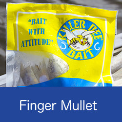Package of finger mullet natural bait