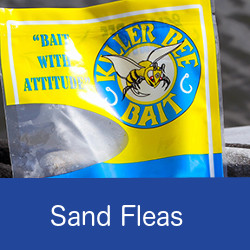 Package of sand fleas natural bait