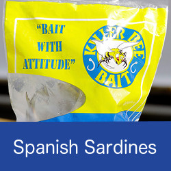 Package of spanish sardines natural bait