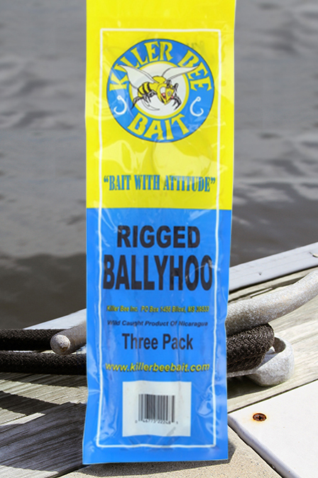 Rigged ballyhoo live bait sold by Killer Bee Bait